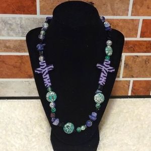 Glass Beaded Necklace / Bracelet Set
